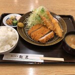 Tonkatsu Izumi - ミニロース＆えび２本ランチ1320円