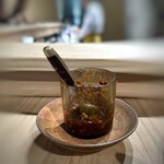 金時 黃土 - ◆自家製辛辣調味料。雖然只用了少量，但仍然很辣呢。(^_^;