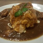 しみずひのでカフェ - 角煮カレーあつあつオムライス