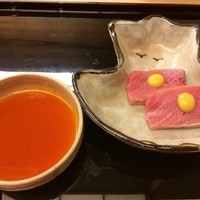 露庵 菊乃井 木屋町店 - 本マグロの黄身醤油