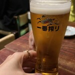 Nawanai - まずはキリン一番搾りで広島の夜に乾杯✩.*˚