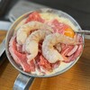 お好み焼き　文福 - 「えび肉玉」  ヽ(●´∀`)ﾉ゜具がキレイ