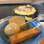 Okonomiyaki Bumpuku - 焼き上がりまで「おでん」をb(ˊᗜˋ*)❑””
                        大根がしみしみで、まだ寒い今日にピッタリ
