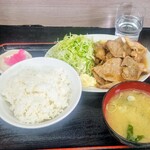 茅橋らーめん - 生姜焼き定食