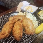 らちゃんた - アジ＆カキフライ定食