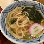 大阪うどん きらく - セットの小うどん（温）