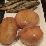 わらやき屋 龍馬の塔 - キビナゴと芋天の唐揚げ〜❤