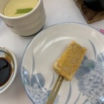 うら川 - 生麩田楽と茶碗蒸し