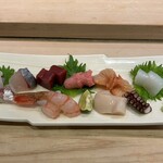 寿司のあおやま - 本日の美味いネタをキレイな盛り合わせで！！
