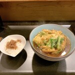 KYOZAN - かき揚げ蕎麦とおかかご飯のランチセット