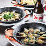 oven-roasted mussels