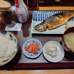 Hakata Nyu Komatsu - とろ鯖の一夜干しと博多明太子定食¥1300