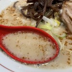こんば - 豚骨マー油スープ