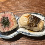 赤坂 鮨大谷 - ネギトロ海葡萄、穴子