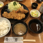 かつ亭 - ろうすかつ1,100円　えび巻き揚げ550円　定食400円