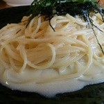 KOMUSHIRON☆CAFE - 「コムシロンパスタ」合わせているソースが豆腐のもろみ漬けです！