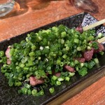 焼鳥 八朔 - きも（ごま油）１本220円