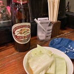 焼鳥 八朔 - 壜ビール（大壜）780円