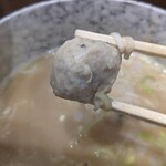 鶏々 - 鶏つけ麺　スープの鶏団子