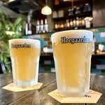 ブッチャーズテーブル - ランチビール(ヒューガルデンホワイト) + 450円税込