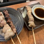 うなぎ串焼き くりから - 短冊塩、れば、短冊にんにく醤油