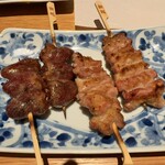 やきとり会席 炭寅はなれ - ハツ　せせり