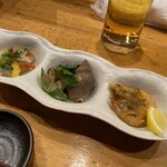 Uoshin - 季節の前菜3種