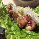 焼き鳥 とりら - 背肝サンチュ