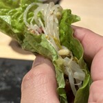 焼き鳥 とりら - 背肝サンチュ