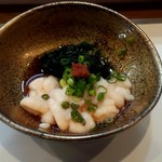 寿司栄 - マダチポン酢の生海苔添え
