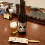 鰻専門店 愛川 - ビール中瓶880円