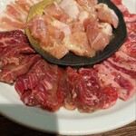 焼肉 炭屋 - バラエティーセット塩ダレ