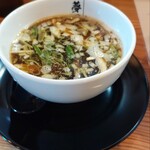 麺屋 夢風 - 木桶醤油つけスープ