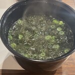 鮨たかはし - アオサの味噌汁