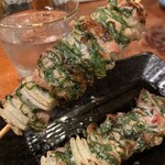 焼鳥 八朔 - せせり１本240円