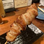 焼鳥 八朔 - ぼんじり１本240円