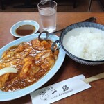 焼肉　一路 - ホルモン焼（国産）770円、半ライス220円