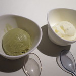 カイノヤ - cainoyaジェラート　ピスタチオ、トレラッテ