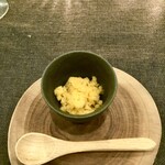 スープとカレー ボンジョルネ - ●お口直し
      柿と生姜のシャーベット