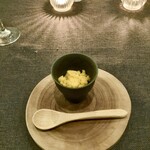 スープとカレー ボンジョルネ - ●お口直し
      柿と生姜のシャーベット