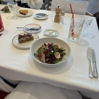 BENOIT Kyoto Alain Ducasse - くサラダブノワインゲン豆マッシュルームと豚肉のリエット