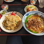 台湾料理 北海楼 - 炒飯定食@1200円
