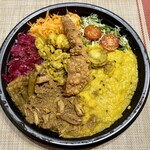 スパイスカレー食堂 - ブラックチキンカレー弁当＋限定シーフード追加ルー