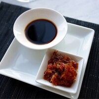 広東料理 センス - 黒酢生姜、自家製XO醬