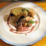 シャンゼリゼ - 黒鯛と帆立貝柱のポワレ栗のリゾット添え（ランチセット）1790円：メイン料理