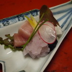 草喰 なかひがし - 寒ブリの刺身　ポン酢のムース☆