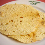 JAY - パパド　豆から作ったパリパリのうすい塩せんべい。