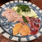 鳥きん - 鶏刺し盛り