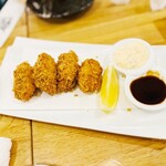 炭火焼鳥と水炊き 五郎一 - カキフライ　　830円