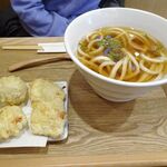 切麦や 甚六 - 親子天かけうどん1,100円